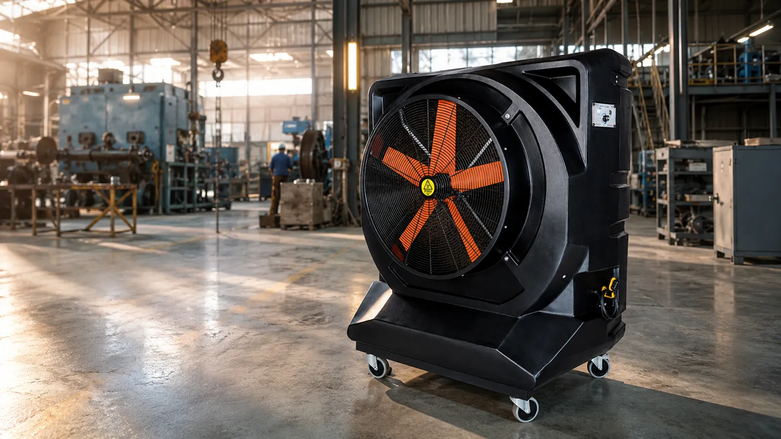 MaxCool Omega industrial evaporative cooler in a South African factory